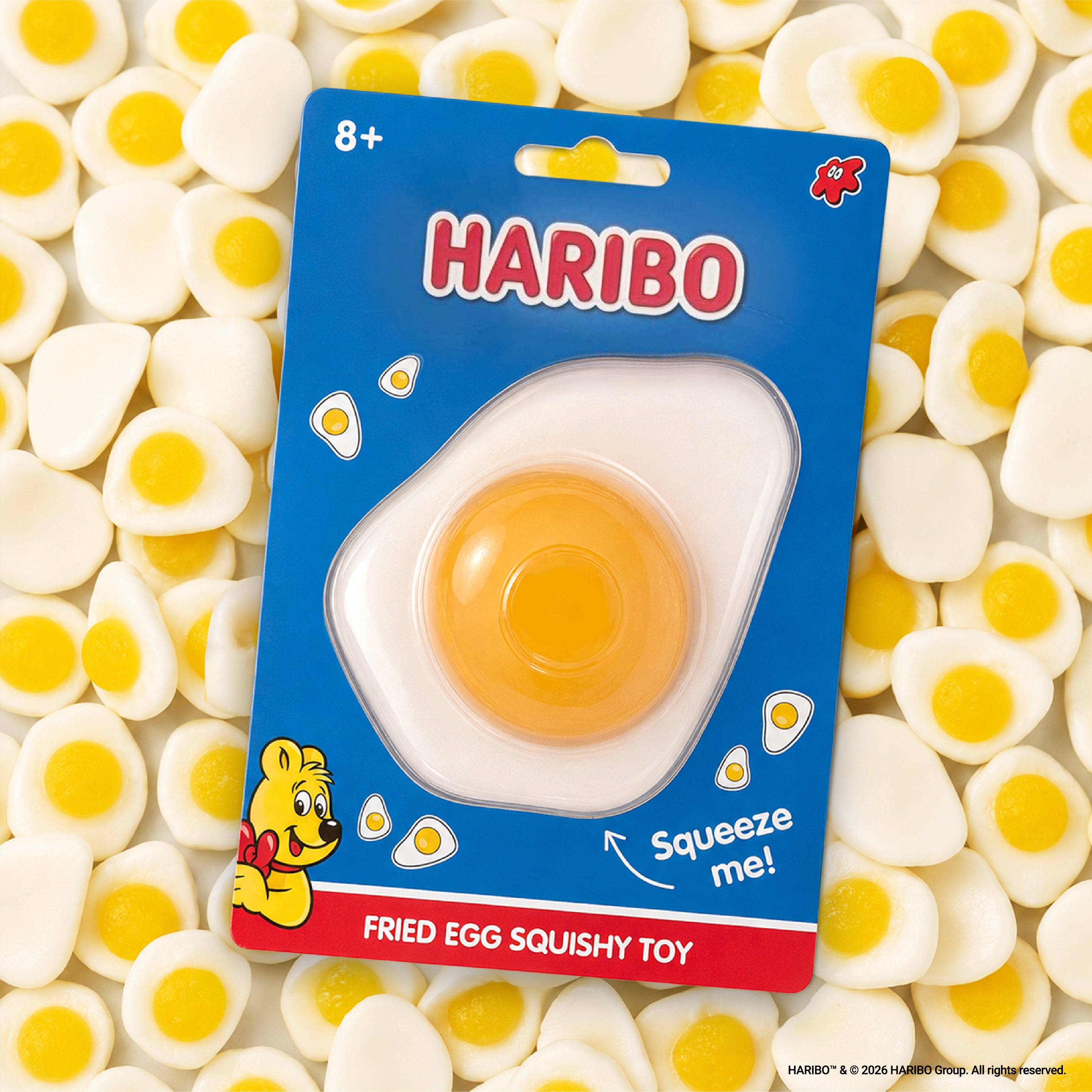 HARIBO: Fried Egg Squishy Toy