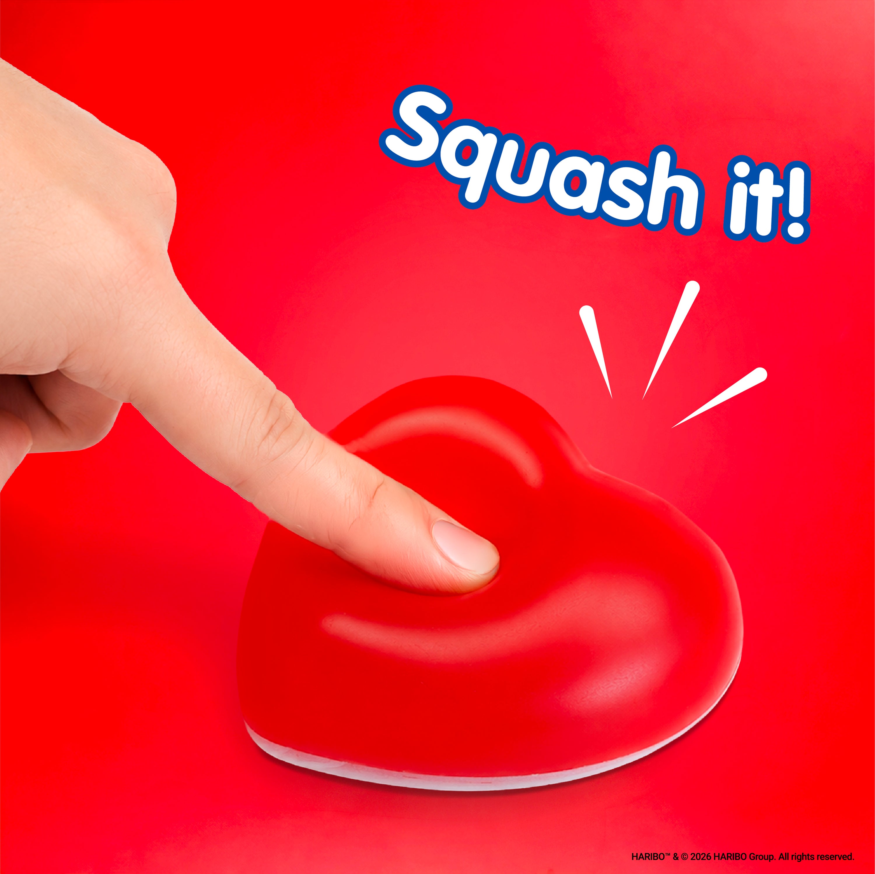 HARIBO: Love Heart Squishy Toy