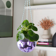 Disco Ball Hanging Planter Lilac (6-inch)