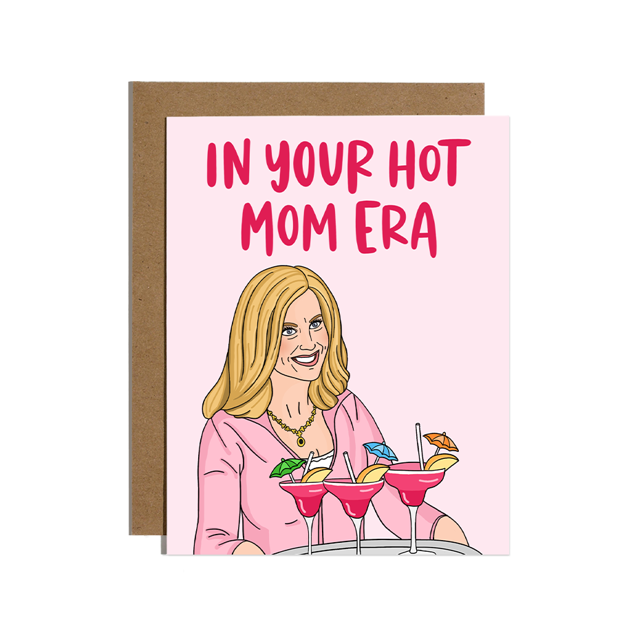 Hot Mum Era Greeting Card