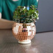 Disco Ball Hanging Planter - Rose Gold (4inch)