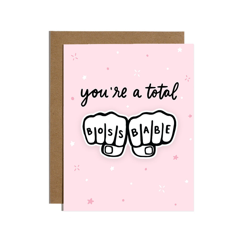 Boss Babe Greeting Card