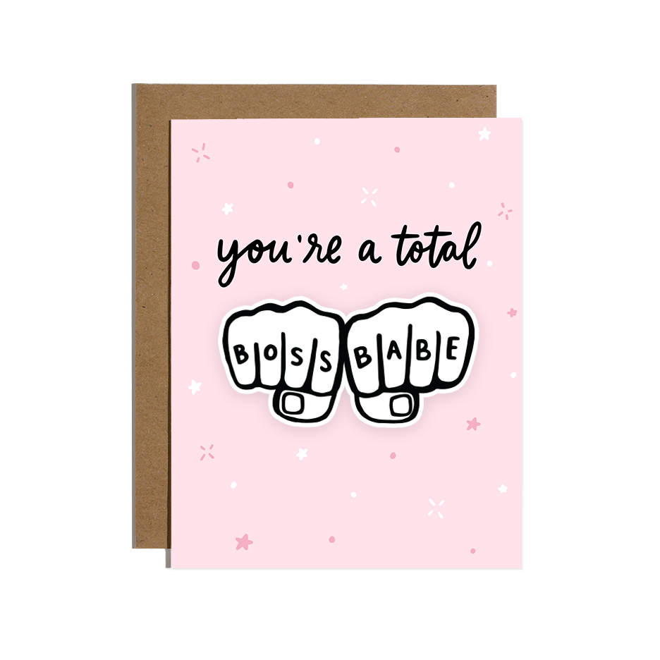 Boss Babe Greeting Card