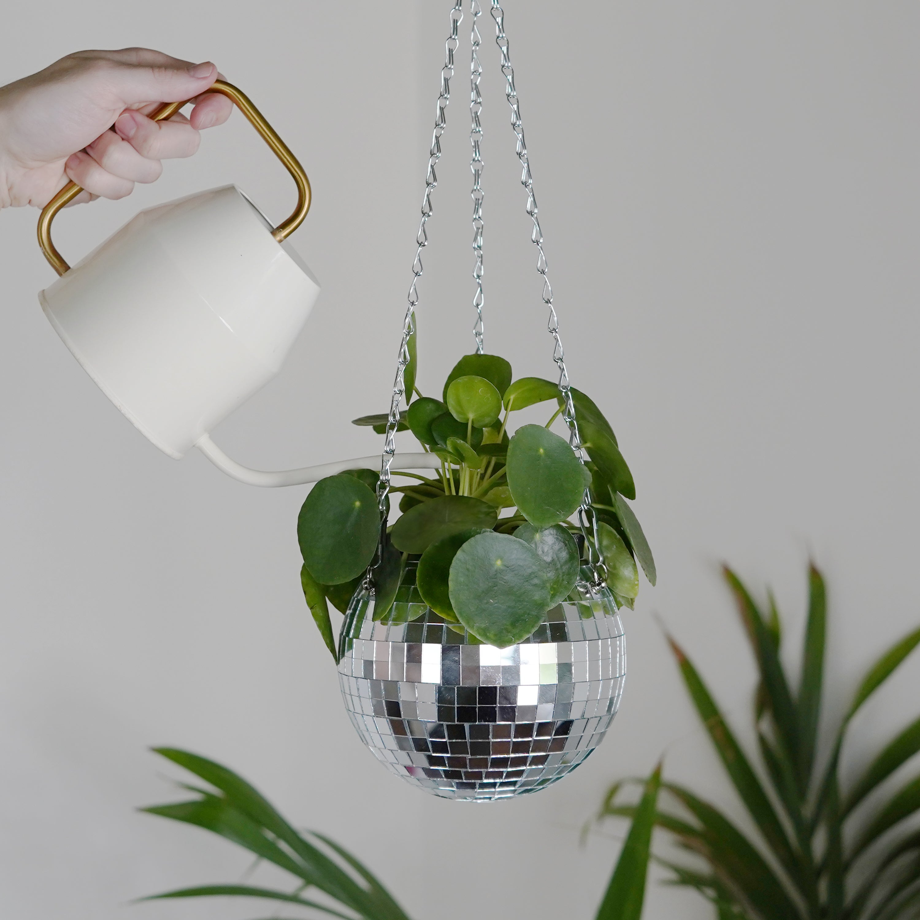 Disco Ball Hanging Planter (6-inch)