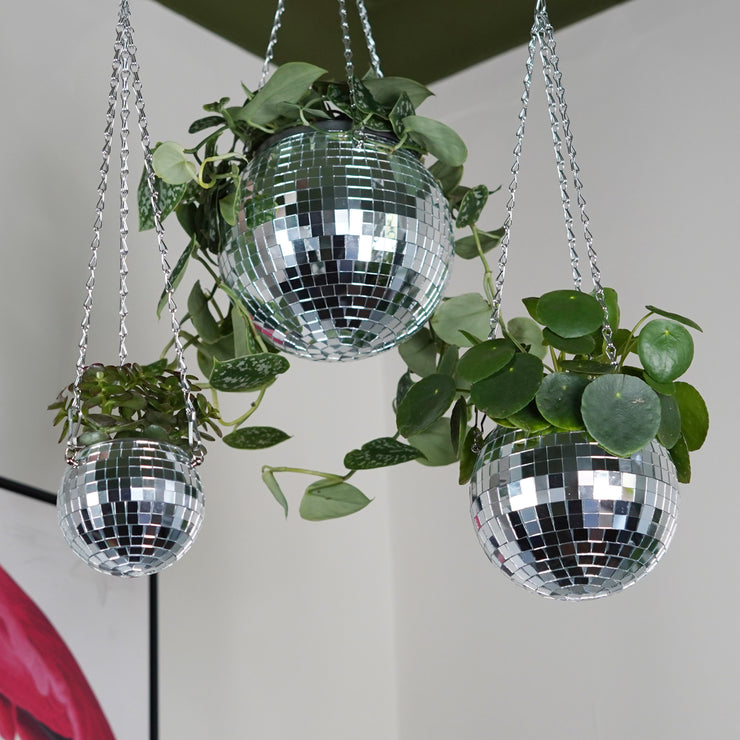 Disco Ball Hanging Planter (4-inch)
