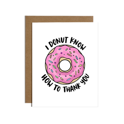 "Donut Know" Thank You Card