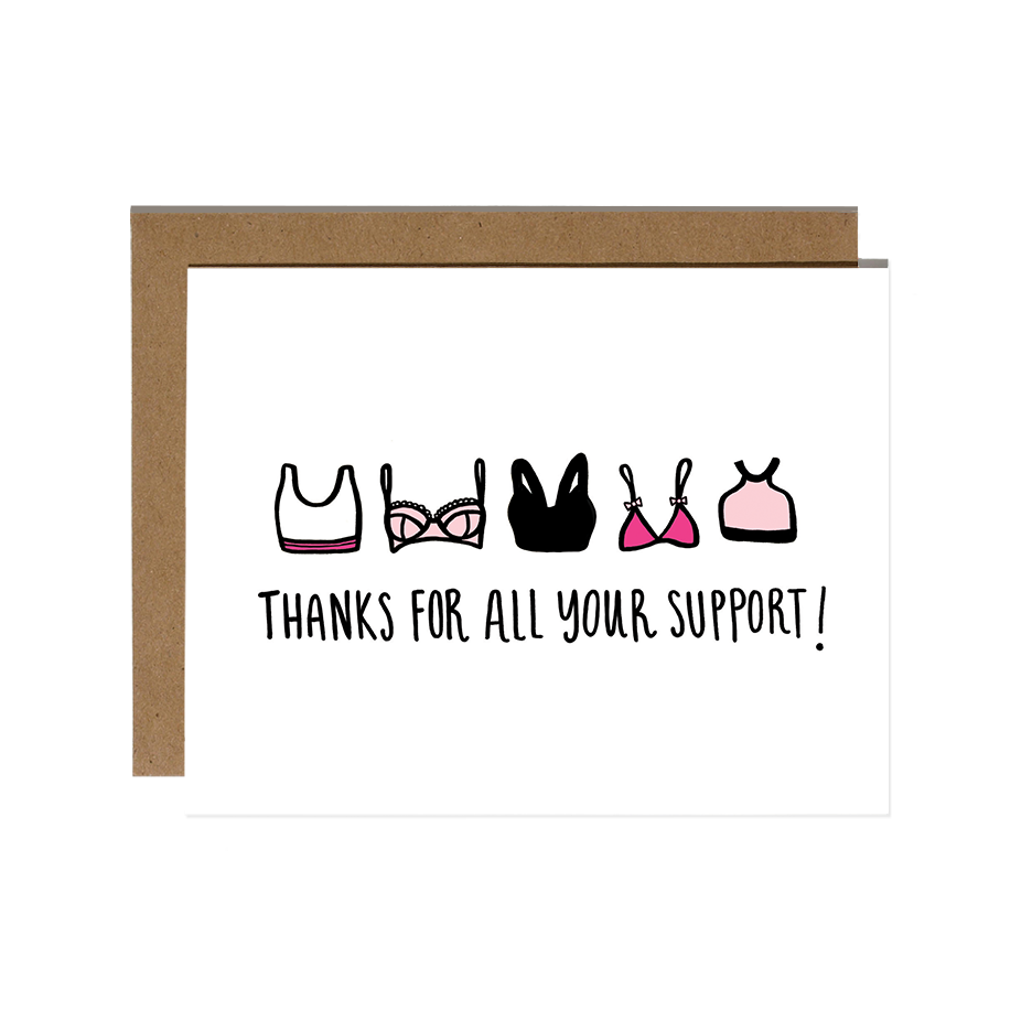 Thanks for Support Greeting Card