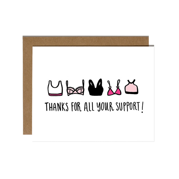 Thanks for Support Greeting Card