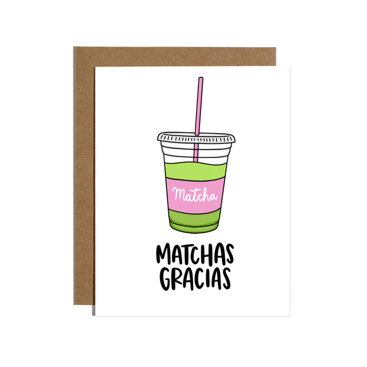 Matchas Gracias Greeting Card