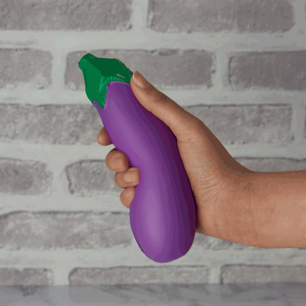 Eggplant Stress Ball