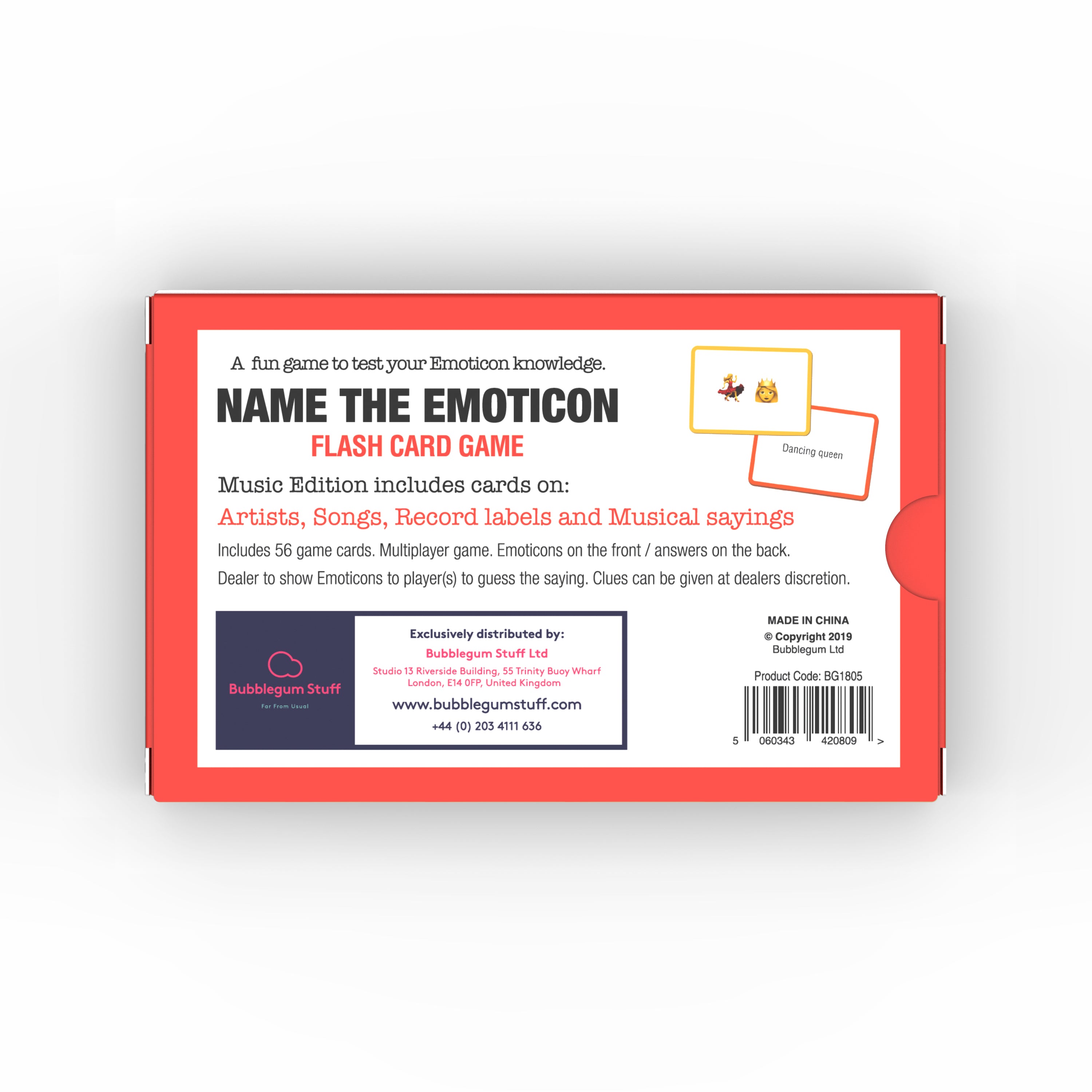 Name the Emoticon Card Game - Music Edition