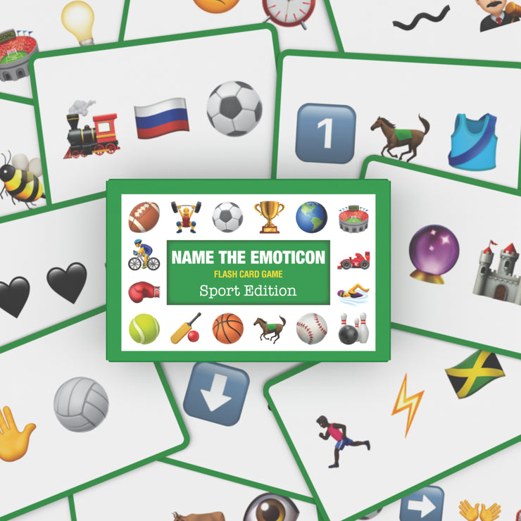 Name the Emoticon Card Game - Sports Edition