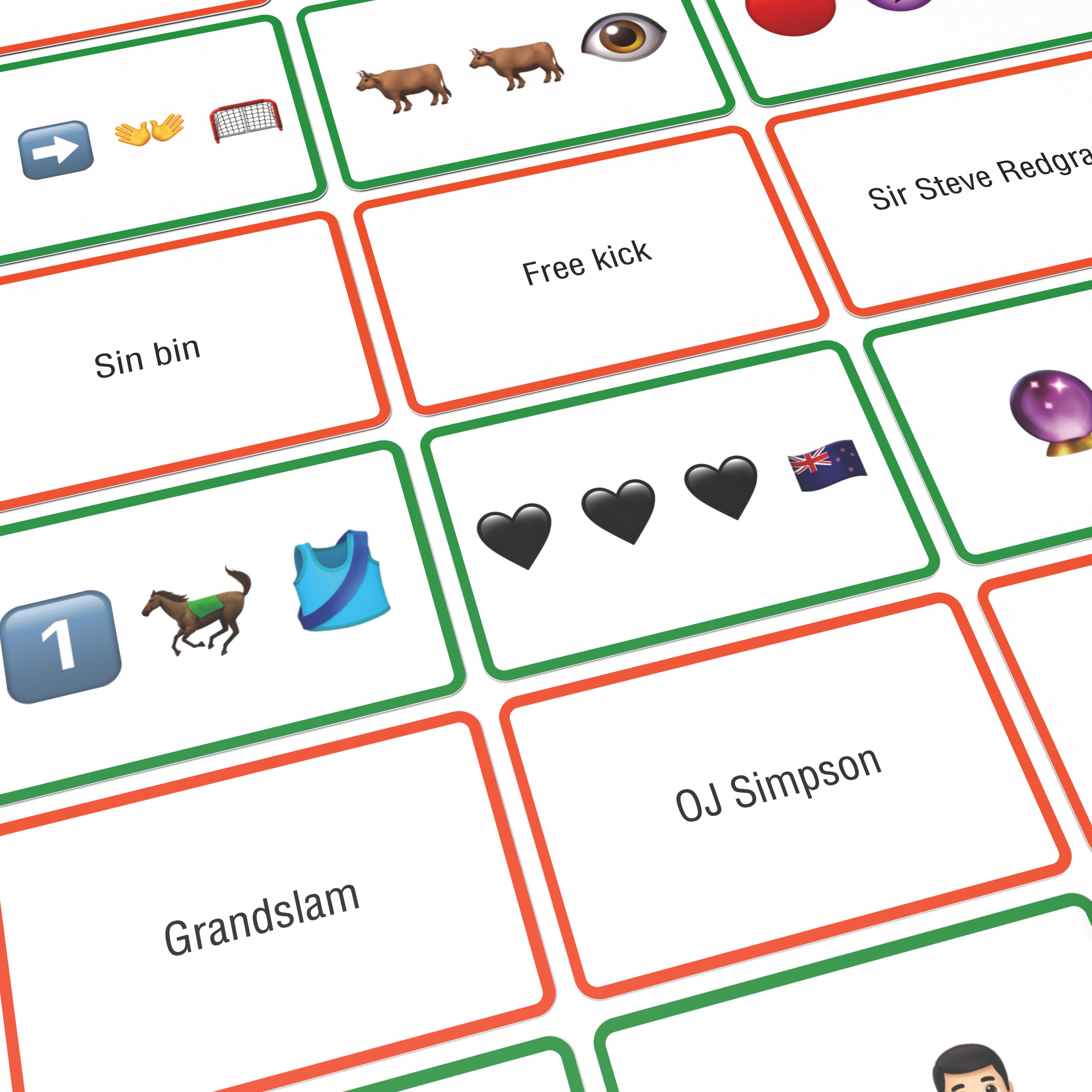 Name the Emoticon Card Game - Sports Edition