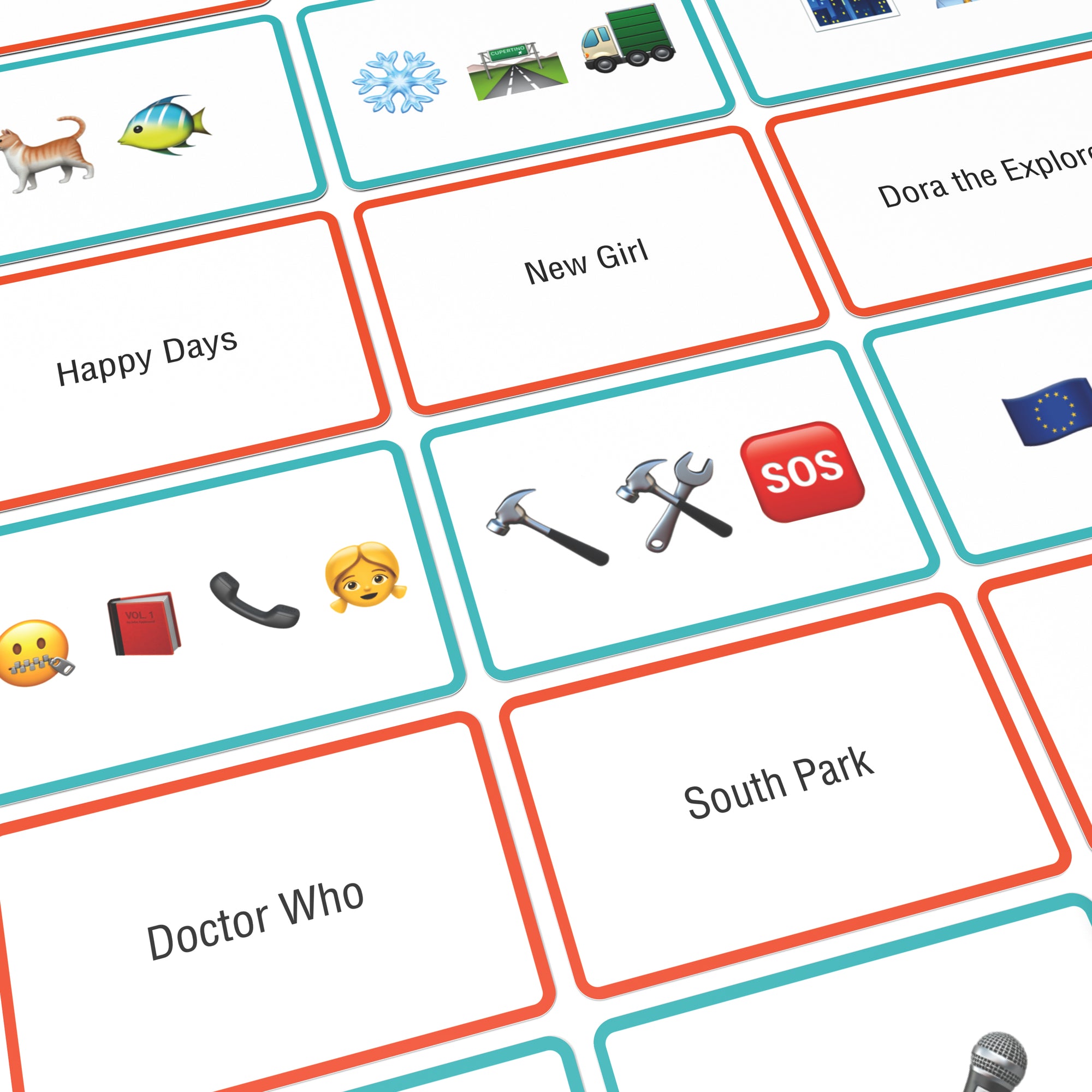 Name the Emoticon Card Game - TV Edition